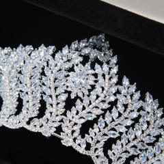 Golden Crown Wedding Bride Crown High Sense Zircon Inlaid Alloy Headband