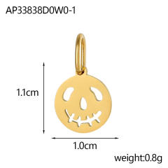 Halloween Jewelry New Stainless Steel Skull Pendant Earrings Necklace Pendant Accessories Wholesale