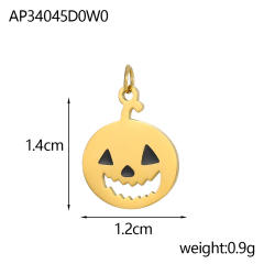 Halloween Jewelry New Stainless Steel Skull Pendant Earrings Necklace Pendant Accessories Wholesale