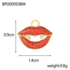 Halloween accessory Bracelet Necklace Earrings Stainless Steel enamel diy charm pendant