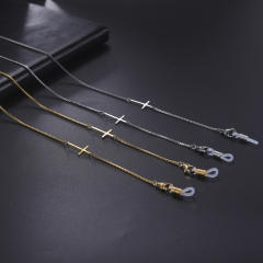 Stainless steel square box chain cross symbol non-slip anti-loss mask glasses chain