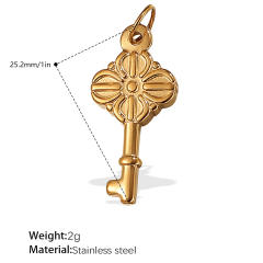Diy stainless steel key padlock plane multi element accessory for bracelet necklace