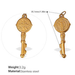 Diy stainless steel key padlock plane multi element accessory for bracelet necklace