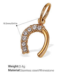 Diy stainless steel key padlock plane multi element accessory for bracelet necklace