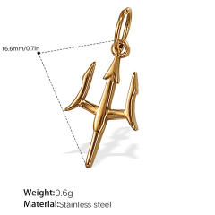 Diy stainless steel key padlock plane multi element accessory for bracelet necklace