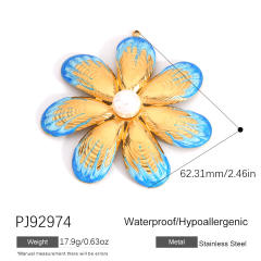 Color enamel heart butterfly stainless steel charm diy jewelry accessory
