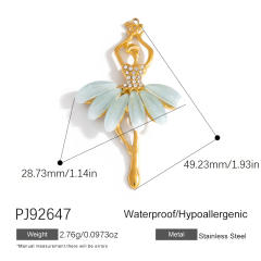Color enamel heart butterfly stainless steel charm diy jewelry accessory