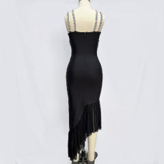 Heavy chain sexy long skirt bandage dress night clothes bandage dresses