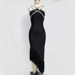 Heavy chain sexy long skirt bandage dress night clothes bandage dresses