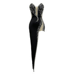 Heavy industry hand-stitched diamond dress bandage dress evening clothes bandage dresses