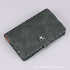 A6 fresh Japanese Hand Book simple buckle cash budget loose-leaf notebook portable notebook with pen holder