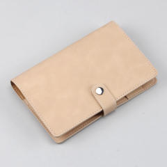 A6 fresh Japanese Hand Book simple buckle cash budget loose-leaf notebook portable notebook with pen holder