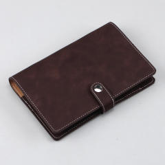 A6 fresh Japanese Hand Book simple buckle cash budget loose-leaf notebook portable notebook with pen holder