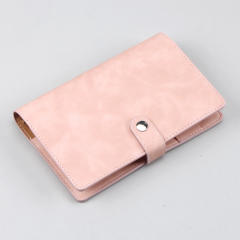 A6 fresh Japanese Hand Book simple buckle cash budget loose-leaf notebook portable notebook with pen holder