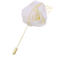 Korean Flower Corsage Red Rose Long Pin Men's Women's Long Pin Flower Brooch
