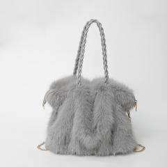 New Autumn Winter Fluffy Bag Women's Portable Shoulder Bag Large Capacity Crossbody Bag Tote Fluffy Bag