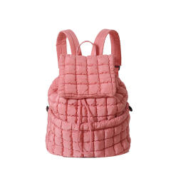 Women's New Cotton Bag Fashion Pleated Cloud Bag Large Capacity Backpack for Commuter Travel