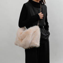 New Autumn Winter Fluffy Bag Women's Portable Shoulder Bag Large Capacity Crossbody Bag Tote Fluffy Bag