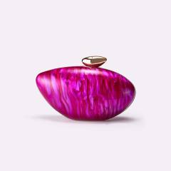 New Bag Women's Fashionable Bullet Acrylic Simple Evening Bag Clutch Bag for Women