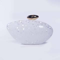 New Bag Women's Fashionable Bullet Acrylic Simple Evening Bag Clutch Bag for Women