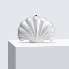 New Shoulder Crossbody Bag Shaped Shell Acrylic Bag Fashion Wedding Dinner Clutch Bag
