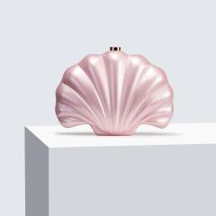 New Shoulder Crossbody Bag Shaped Shell Acrylic Bag Fashion Wedding Dinner Clutch Bag