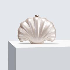 New Shoulder Crossbody Bag Shaped Shell Acrylic Bag Fashion Wedding Dinner Clutch Bag