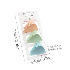 Frosted Candy Color small size Grab Clip suit hair claw clips set