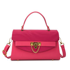 Fashionable multi color PU leather square shape handbag crossbody bag purse bag