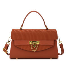Fashionable multi color PU leather square shape handbag crossbody bag purse bag
