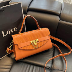 Fashionable multi color PU leather square shape handbag crossbody bag purse bag