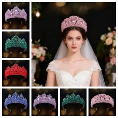 Palace Style Bridal Crown Rhinestone Crown Wedding Tiara Ladies Royal Hair Accessories