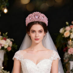 Palace Style Bridal Crown Rhinestone Crown Wedding Tiara Ladies Royal Hair Accessories