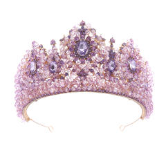 Palace Style Bridal Crown Rhinestone Crown Wedding Tiara Ladies Royal Hair Accessories
