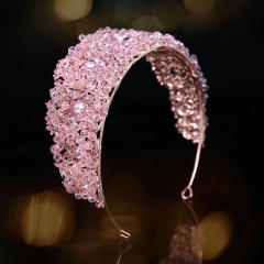 Palace Style Bridal Crown Rhinestone Crown Wedding Tiara Ladies Royal Hair Accessories