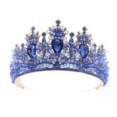 Palace Style Bridal Crown Rhinestone Crown Wedding Tiara Ladies Royal Hair Accessories