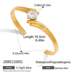Non-Fading Hand Jewelry Light Luxury -End Stainless Steel bangle bracelet diamond bangle