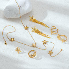 Stainless Steel Necklace Ocean Resort Style Jewelry Set starfish necklace set