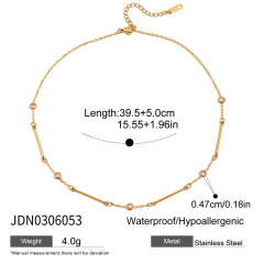 Zircon Necklace Set Sweater Chain Light Luxury Stainless Steel necklace for Women