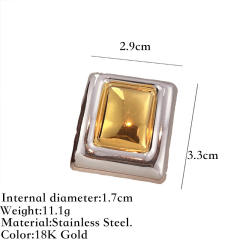 Mix color hot sale stainless steel rings heart flower rings for women