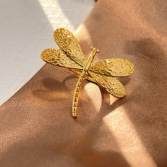 Hot sale holiday vacation flower leaf shape stainless steel rings