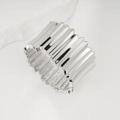 Irregular Glossy Alloy Bracelet Set Geometric Bracelet Collection Hand Jewelry Accessories
