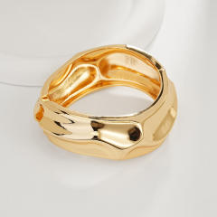 Irregular Glossy Alloy Bracelet Set Geometric Bracelet Collection Hand Jewelry Accessories