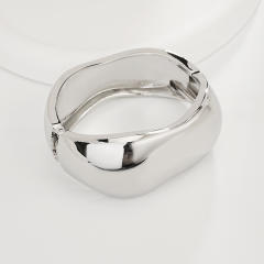 Irregular Glossy Alloy Bracelet Set Geometric Bracelet Collection Hand Jewelry Accessories