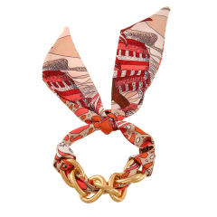 Mobile Phone Chain Short Braided bracelet Lanyard Handmade Anti-Fall Wrist Strap Ready-Made Silk Scarf Anti-Lost Bracelet