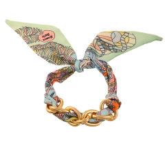 Mobile Phone Chain Short Braided bracelet Lanyard Handmade Anti-Fall Wrist Strap Ready-Made Silk Scarf Anti-Lost Bracelet