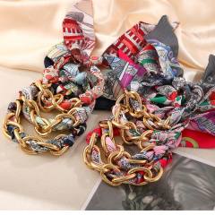 Mobile Phone Chain Short Braided bracelet Lanyard Handmade Anti-Fall Wrist Strap Ready-Made Silk Scarf Anti-Lost Bracelet