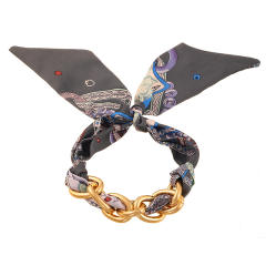 Mobile Phone Chain Short Braided bracelet Lanyard Handmade Anti-Fall Wrist Strap Ready-Made Silk Scarf Anti-Lost Bracelet