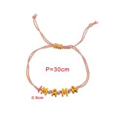 Simple titanium steel letter braided double-layer bracelet versatile letter Valentine's Day bracelet