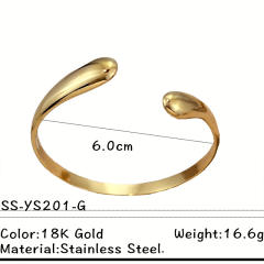 New Stainless Steel Bracelet Geometric Design Photosensitive Surface Bracelet